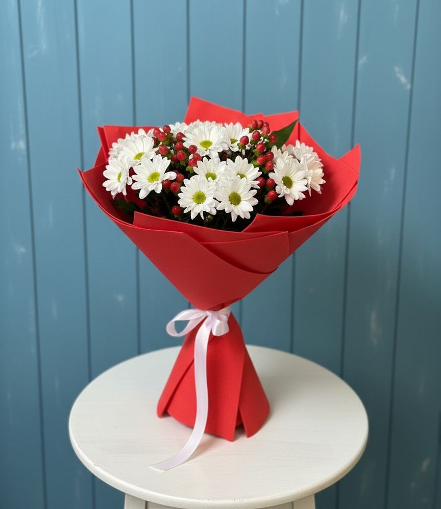 Букет цветов из: Хризантемы в Ленинградской