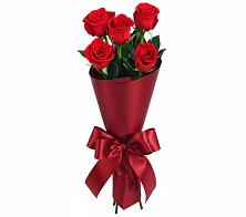 Букет 5 Красных роз Эдлесс Лав в Ленинградской