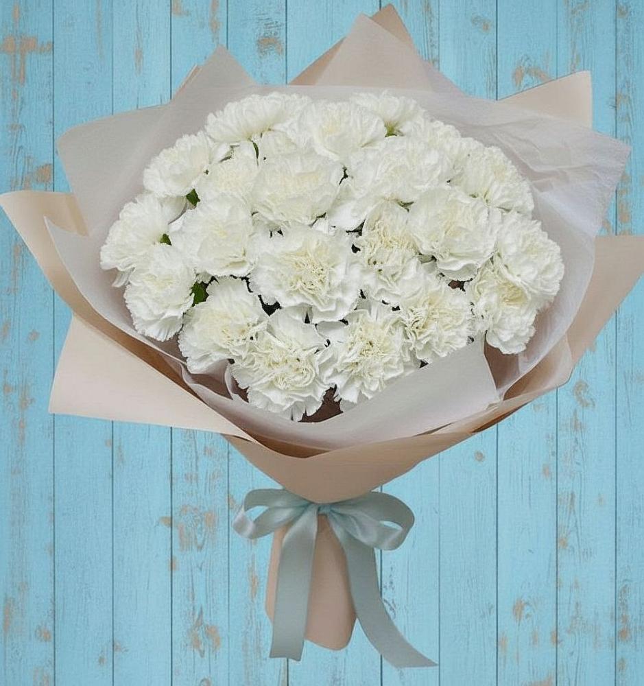 Букет цветов из: Гвоздики в Ленинградской