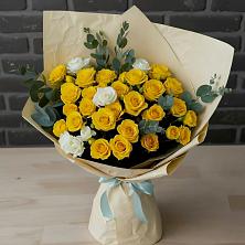 Букет цветов из:  Розы в Ленинградской