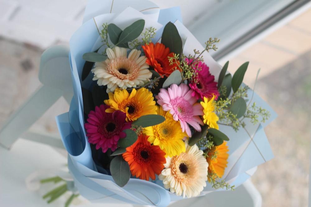 Букет цветов из: Герберы в Ленинградской