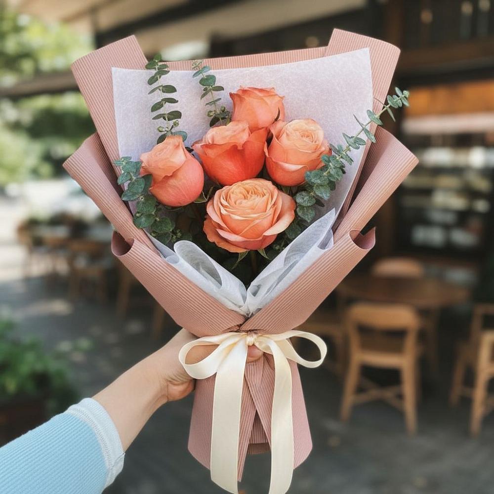 Букет цветов из: Розы в Ленинградской