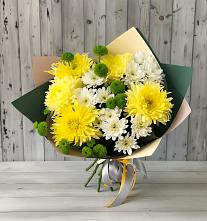 Букет цветов из:  Хризантемы #REPLACE_PRED# Ленинградской