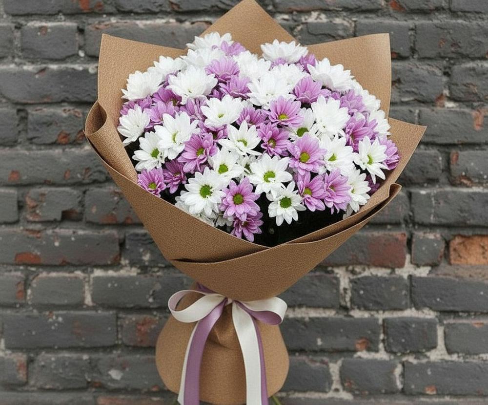 Букет цветов из: Хризантемы в Ленинградской