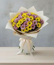 Букет цветов из:  Хризантемы в Ленинградской