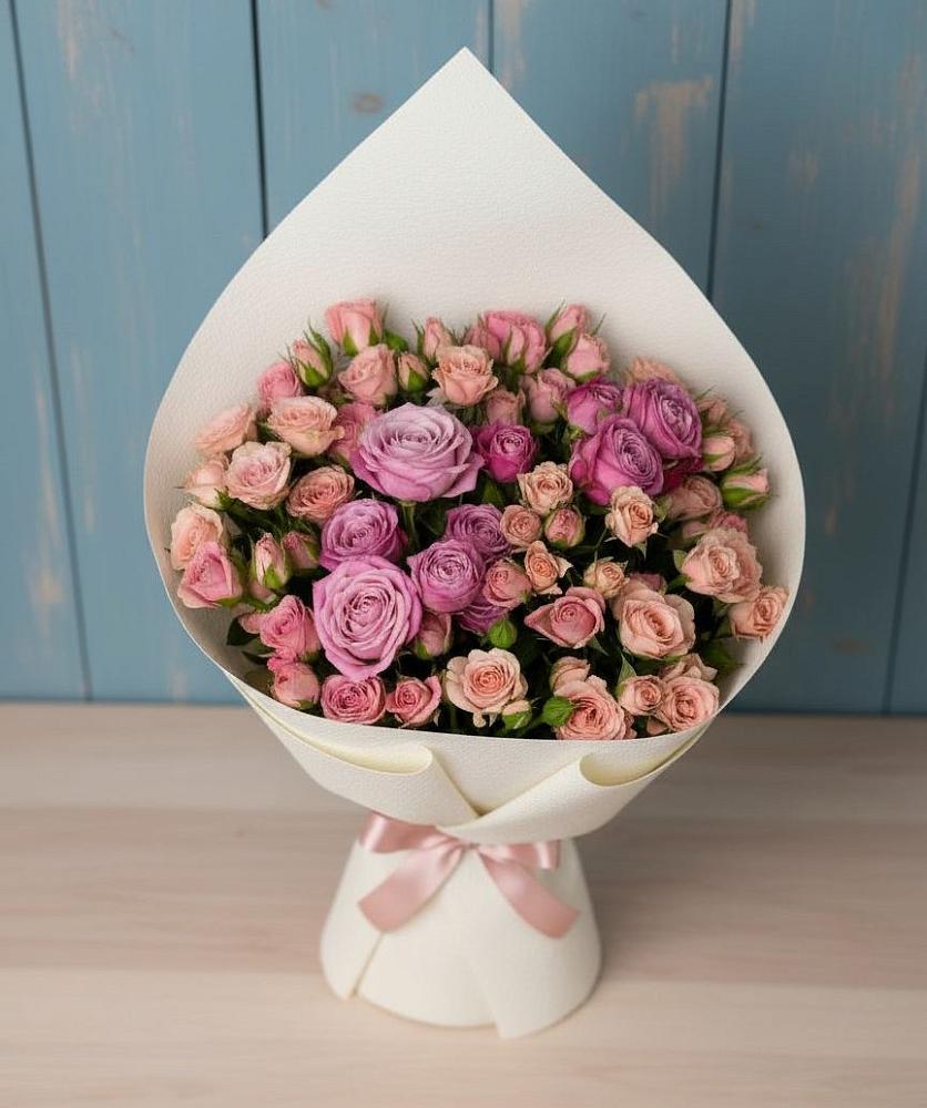 Букет цветов из: Розы в Ленинградской