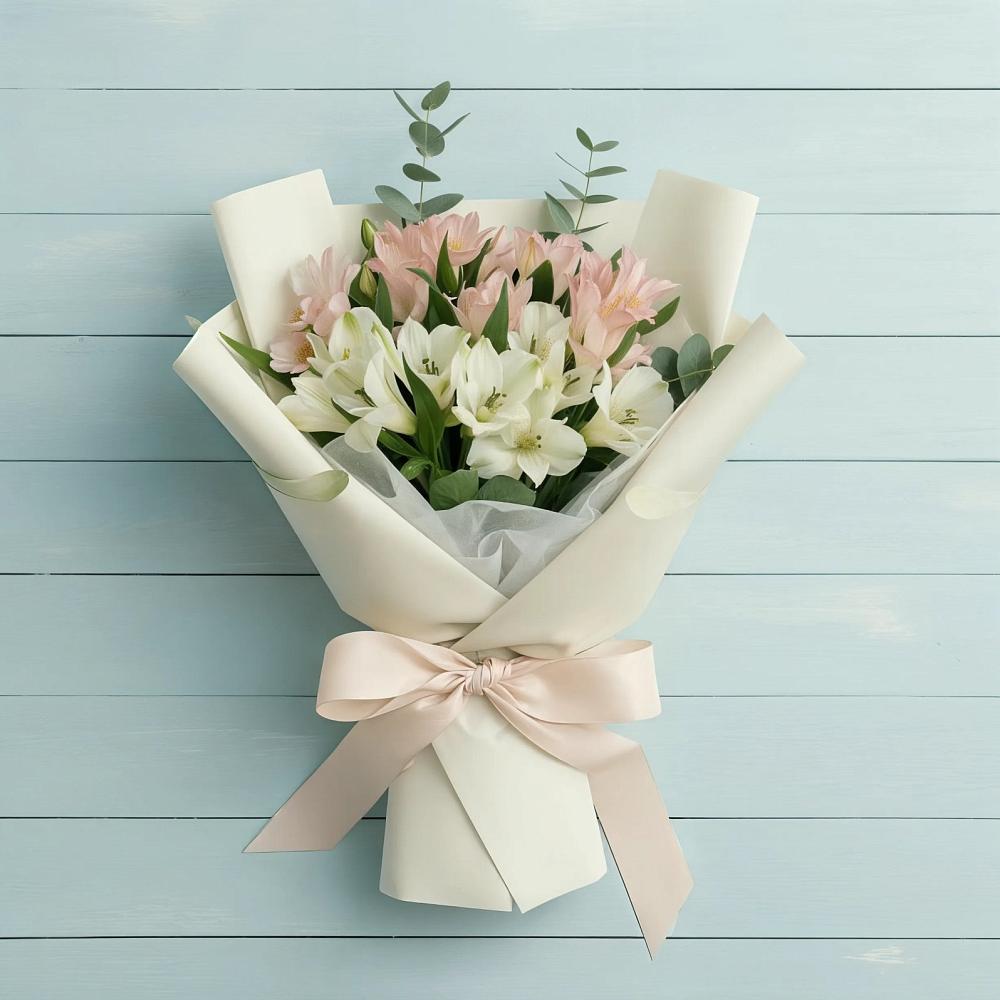 Букет цветов из: Альстромерии в Ленинградской