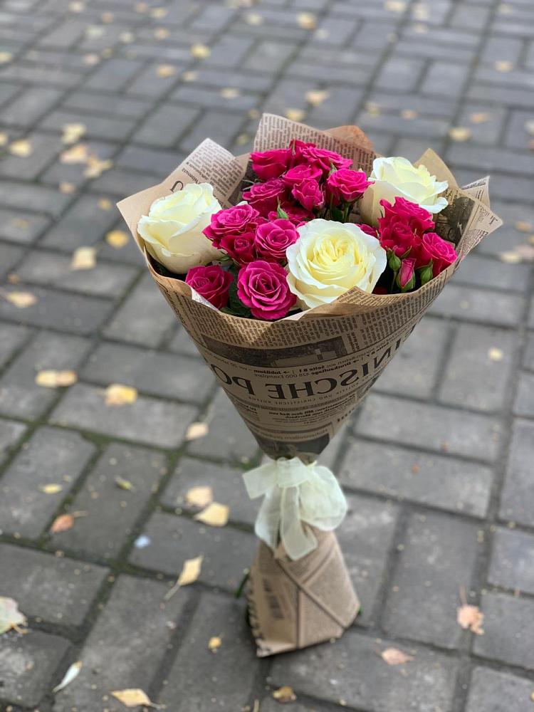 Букет цветов из: Розы в Ленинградской