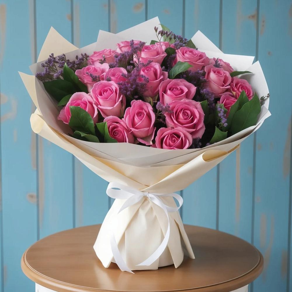 Букет цветов из: Розы в Ленинградской