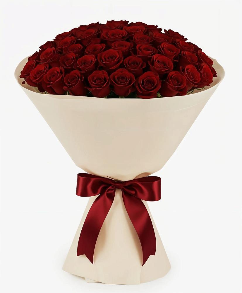 Букет 101 Бордовая роза Блэк Бакарра в Ленинградской