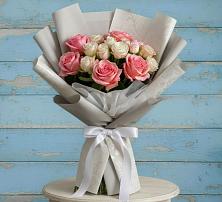 Букет цветов из:  Розы в Ленинградской